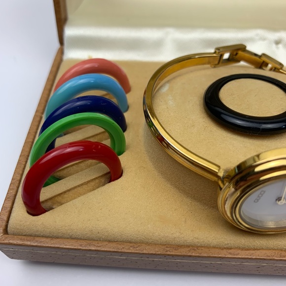 Gucci Timepieces Gold Plate Bangle Watch - Picture 6 of 8